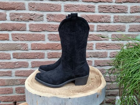 HAILEY BOOTS BLACK SUEDINE