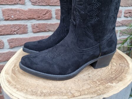 HAILEY BOOTS BLACK SUEDINE