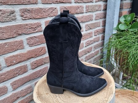 HAILEY BOOTS BLACK SUEDINE