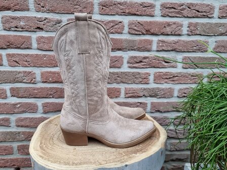 HAILEY BOOTS KHAKI SUEDINE