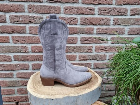 HAILEY BOOTS GREY SUEDINE