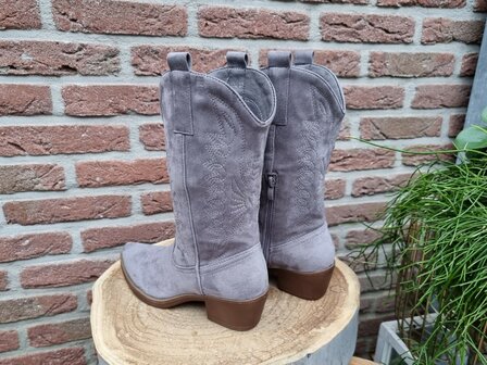 HAILEY BOOTS GREY SUEDINE