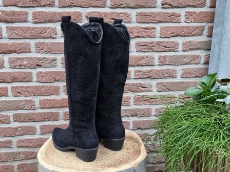 SHIRLEY BOOTS BLACK SUEDINE