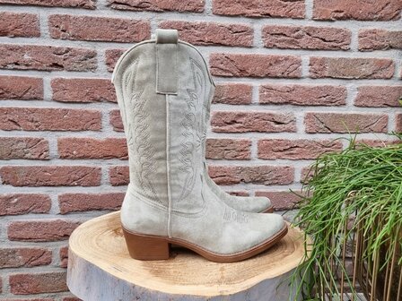 HAILEY BOOTS GREEN SUEDINE