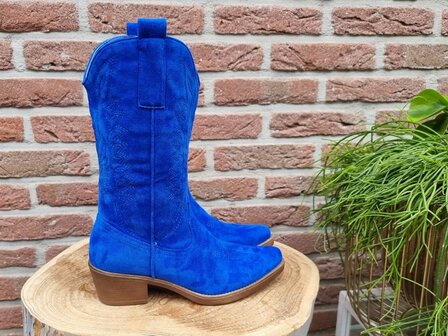 HAILEY BOOTS SAPPHIRE BLUE SUEDINE