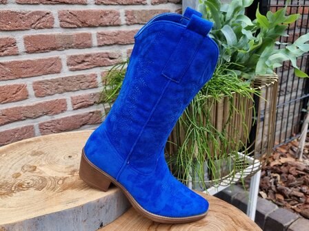 HAILEY BOOTS SAPPHIRE BLUE SUEDINE