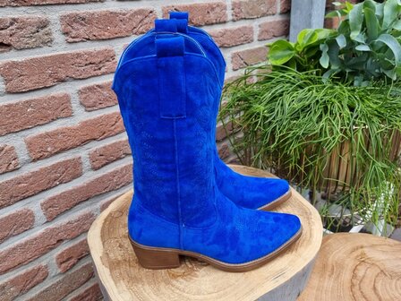 HAILEY BOOTS SAPPHIRE BLUE SUEDINE