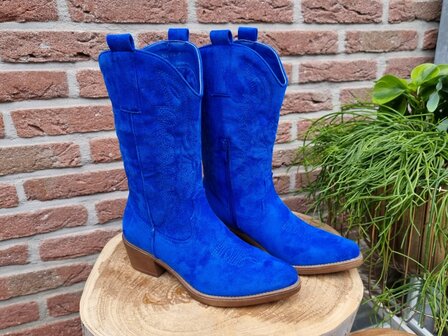 HAILEY BOOTS SAPPHIRE BLUE SUEDINE