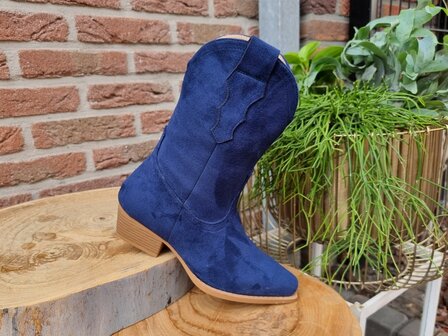 KAITLIN BOOTS BLUE SUEDINE