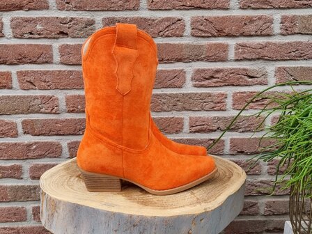 KAITLIN BOOTS ORANGE SUEDINE