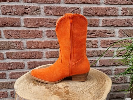 KAITLIN BOOTS ORANGE SUEDINE