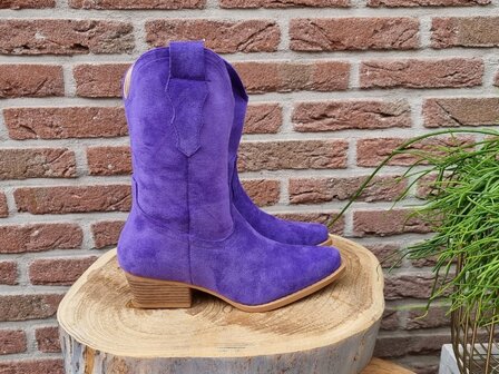 KAITLIN BOOTS PURPLE SUEDINE