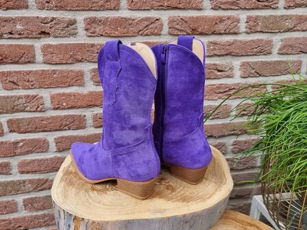 KAITLIN BOOTS PURPLE SUEDINE