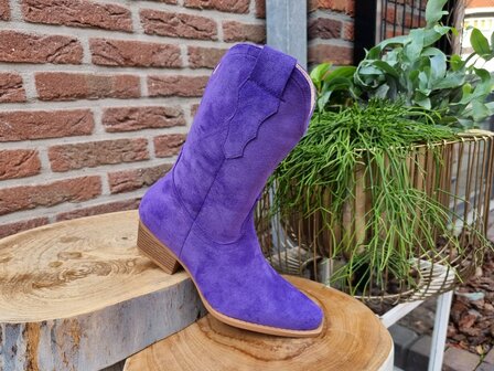 KAITLIN BOOTS PURPLE SUEDINE