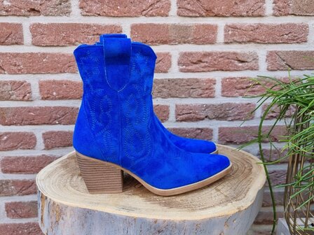 MARY BOOTS SAPPHIRE BLUE SUEDINE