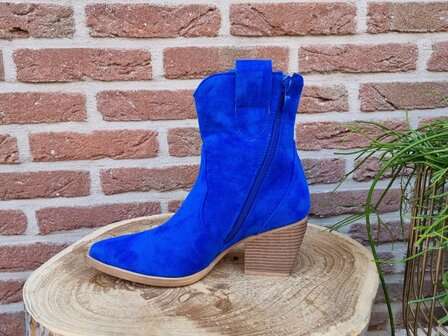 MARY BOOTS SAPPHIRE BLUE SUEDINE