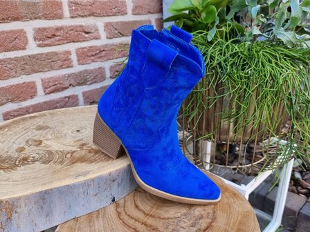 MARY BOOTS SAPPHIRE BLUE SUEDINE