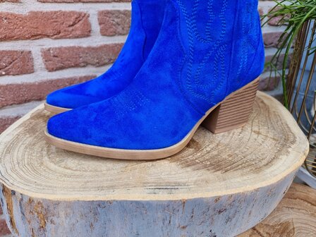 MARY BOOTS SAPPHIRE BLUE SUEDINE