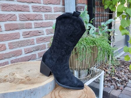 AMY BOOTS BLACK  SUEDINE