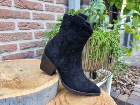 MARY BOOTS BLACK SUEDINE