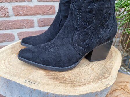 MARY BOOTS BLACK SUEDINE