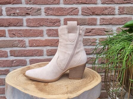 MARY BOOTS BEIGE SUEDINE