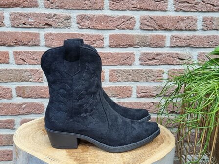 MARLEY BOOTS BLACK SUEDINE