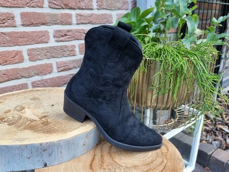 MARLEY BOOTS BLACK SUEDINE