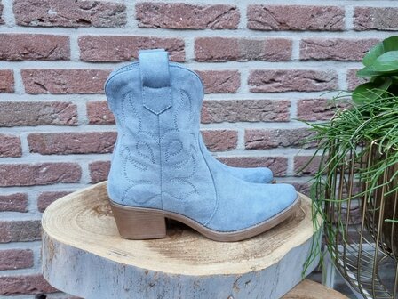 MARLEY BOOTS BLUE SUEDINE