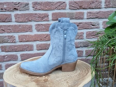 MARLEY BOOTS BLUE SUEDINE