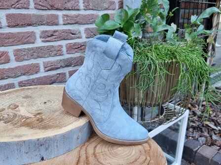 MARLEY BOOTS BLUE SUEDINE