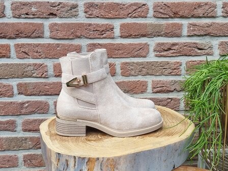 LINDSEY BOOTS BEIGE SUEDINE