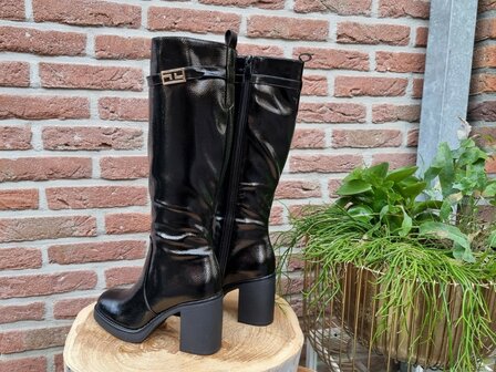 MEGAN BOOTS BLACK LACK