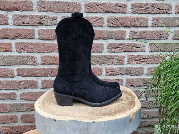 HAILEY BOOTS BLACK SUEDINE