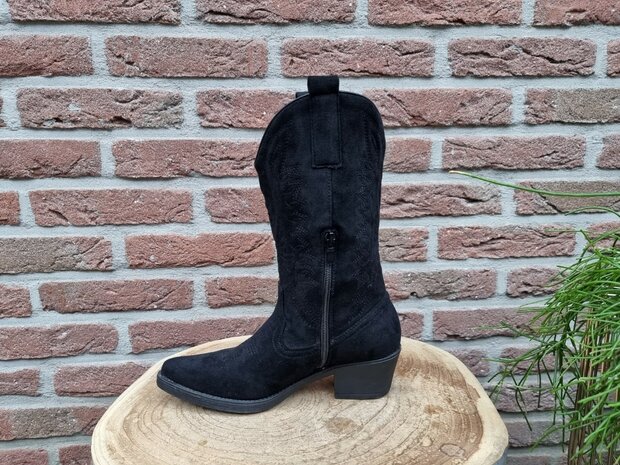 HAILEY BOOTS BLACK SUEDINE