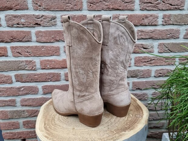 HAILEY BOOTS KHAKI SUEDINE