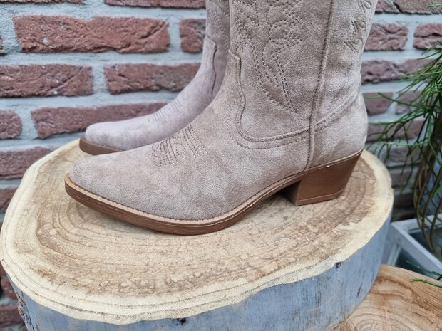 HAILEY BOOTS KHAKI SUEDINE