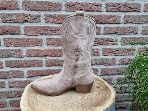 HAILEY BOOTS KHAKI SUEDINE