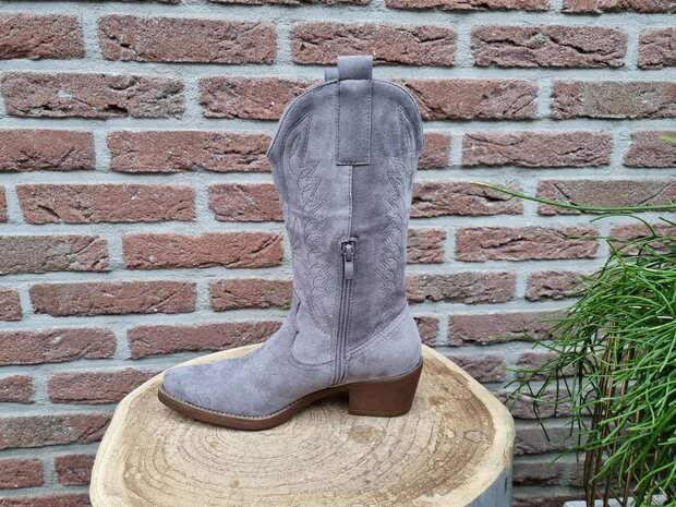 HAILEY BOOTS GREY SUEDINE