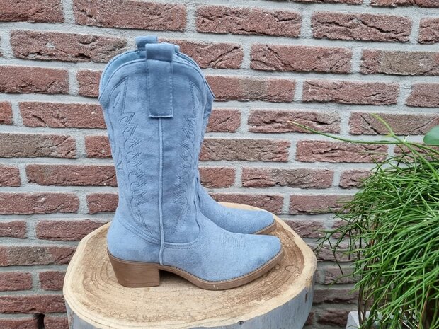 HAILEY BOOTS BLUE SUEDINE