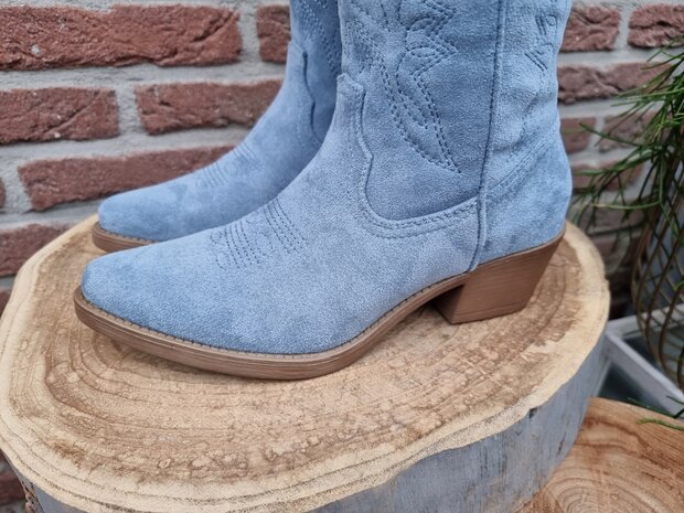 HAILEY BOOTS BLUE SUEDINE