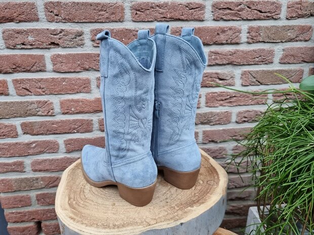 HAILEY BOOTS BLUE SUEDINE