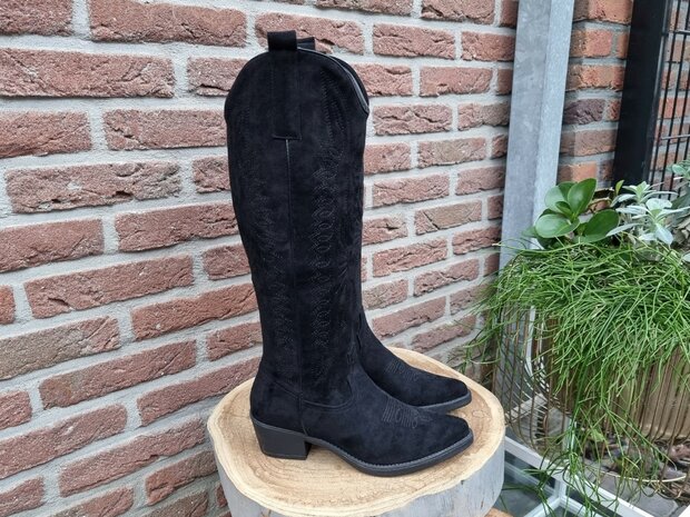 SHIRLEY BOOTS BLACK SUEDINE