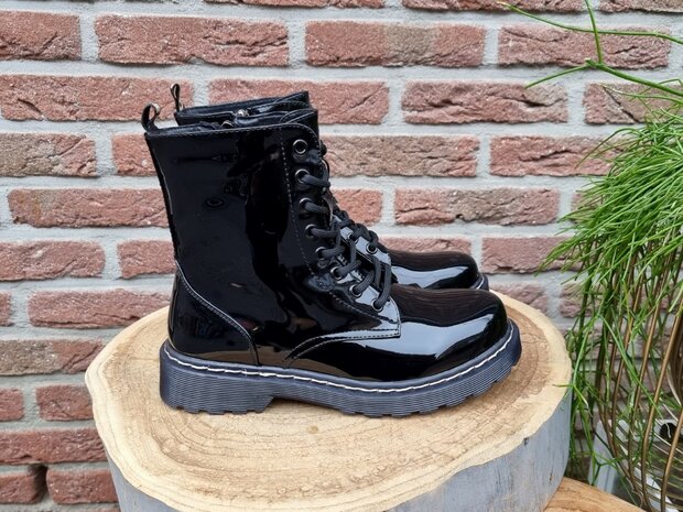 ALICE BOOTS BLACK LACK