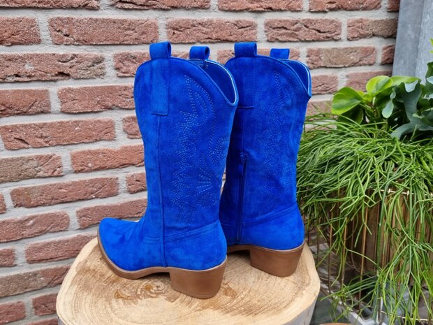 HAILEY BOOTS SAPPHIRE BLUE SUEDINE