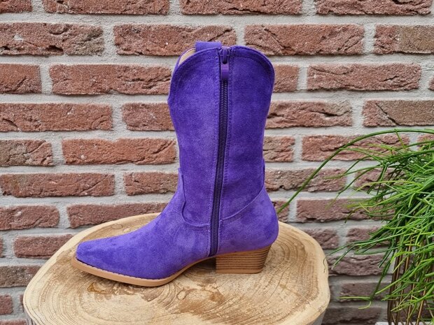 KAITLIN BOOTS PURPLE SUEDINE