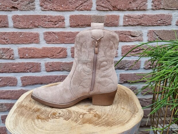 MARLEY BOOTS KHAKI SUEDINE