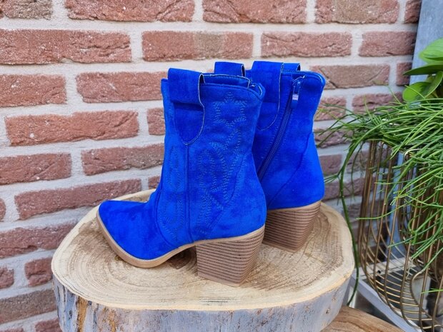 MARY BOOTS SAPPHIRE BLUE SUEDINE