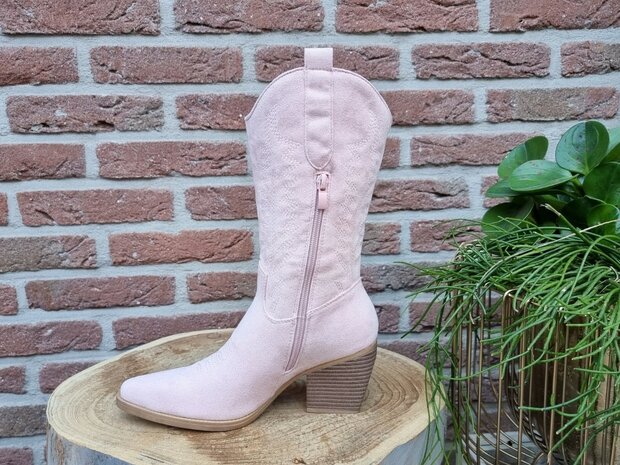 AMY BOOTS PINK SUEDINE