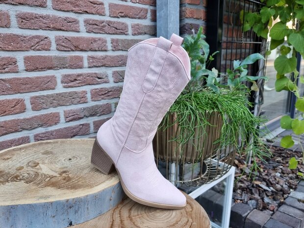 AMY BOOTS PINK SUEDINE